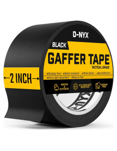 Cinta Gaffer 5 cm D-NYX Negra Premium Sin Residuo