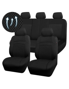 Funda de Asiento Completa CAR PASS ZT-0022 Negra Universal