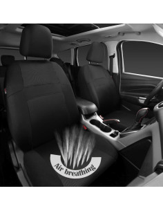 Funda de Asiento Completa CAR PASS ZT-0022 Negra Universal 2