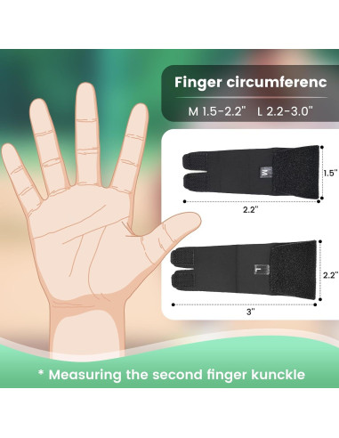 Férulas para Dedos EDNYZAKRN Doble Ajustable para Artritis
