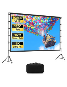 Pantalla de Proyección KSAN M5120 120" Plegable con Soporte