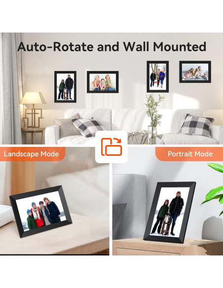 Marco de Fotos Digital 10.1" WiFi APOFIAL Pantalla Táctil HD