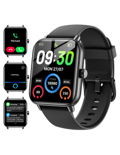 Reloj Inteligente Hingso IDW19 Negro 1.8" Fitness IP68