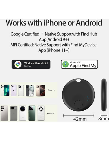 Mini Rastreador Bluetooth Spedal 4 Pcs, Compatible iOS/Android