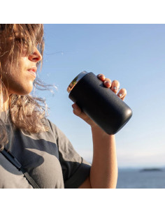 Taza de café Fellow Carter Move 355 ml acero inoxidable negro 2