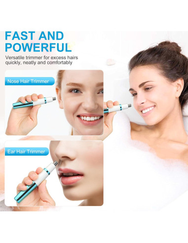 Recortador de Vello Nasal Areyzin para Mujeres, Compacto y Potente