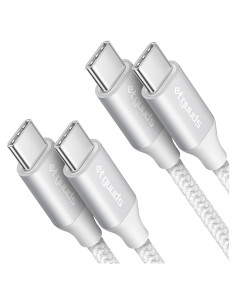 Cable USB C a USB C Etguuds 3m Blanco 60W Carga Rápida
