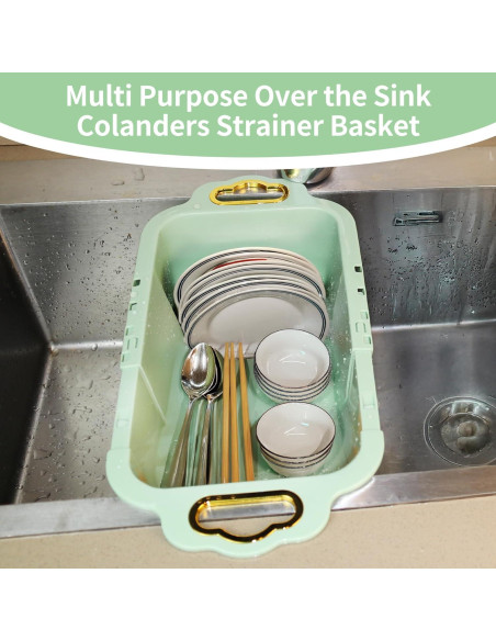 Colador Expandible para Cocina Tolzimx Doble Capa 35-46.5 cm Colador Expandible para Cocina Tolzimx Doble Capa 35-46.5 cm