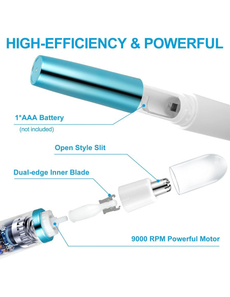 Recortador de Vello Nasal Areyzin para Mujeres, Compacto y Potente