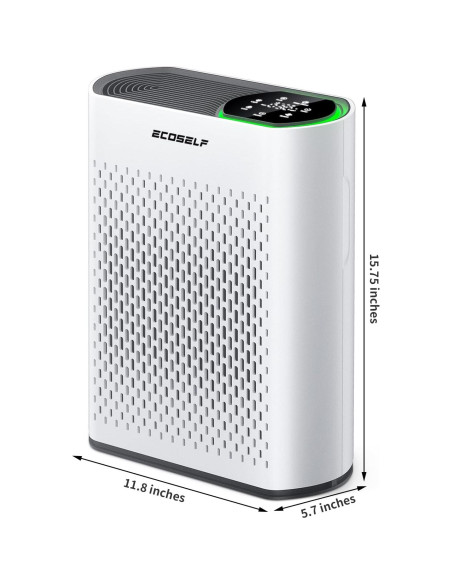 Purificador de Aire ECOSELF HAP602 para Habitaciones Grandes 223 m