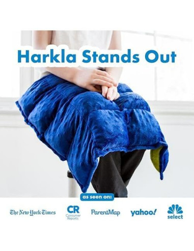 Almohadilla con Peso Harkla para Niños 45x53 cm Azul Profundo