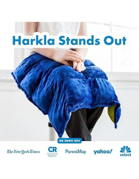 Almohadilla con Peso Harkla para Niños 45x53 cm Azul Profundo