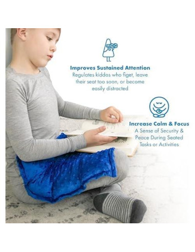 Almohadilla con Peso Harkla para Niños 45x53 cm Azul Profundo