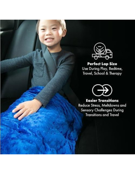 Almohadilla con Peso Harkla para Niños 45x53 cm Azul Profundo