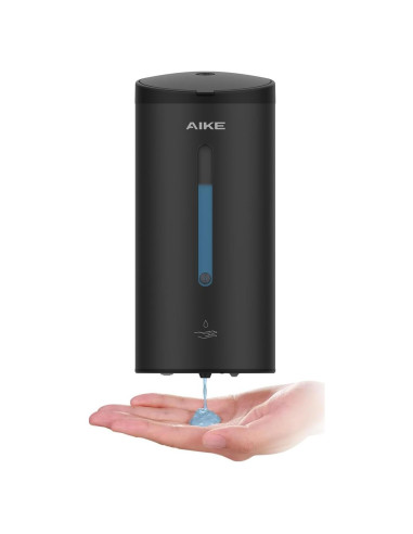 Dispensador Automático de Jabón AIKE AK1205 800 ml Negro Mate
