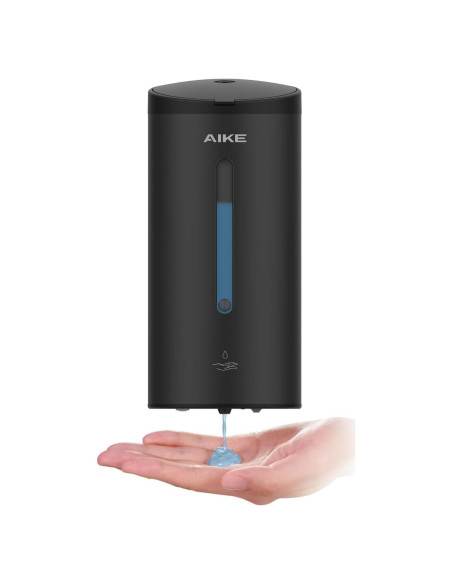 Dispensador Automático de Jabón AIKE AK1205 800 ml Negro Mate