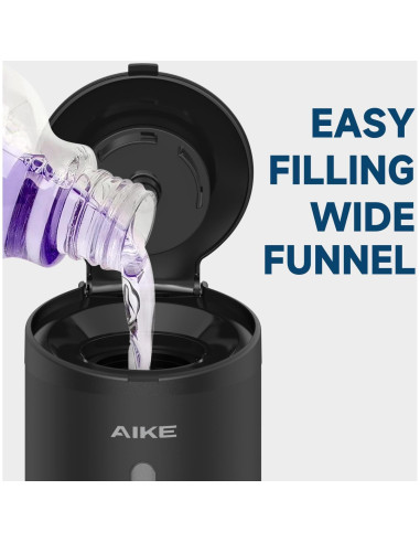 Dispensador Automático de Jabón AIKE AK1205 800 ml Negro Mate