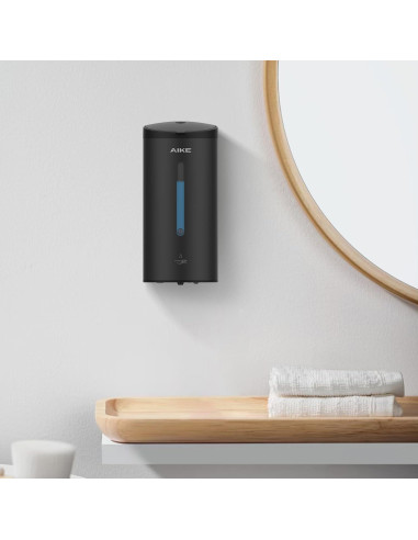Dispensador Automático de Jabón AIKE AK1205 800 ml Negro Mate