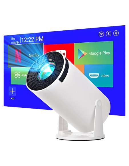 Mini proyector FOSENHL 4K portátil Android 11.0 WiFi Bluetooth Mini proyector FOSENHL 4K portátil Android 11.0 WiFi Bluetooth