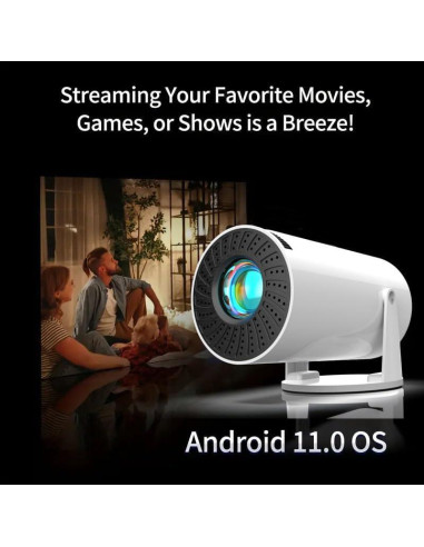 Mini proyector FOSENHL 4K portátil Android 11.0 WiFi Bluetooth