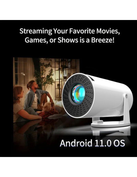 Mini proyector FOSENHL 4K portátil Android 11.0 WiFi Bluetooth Mini proyector FOSENHL 4K portátil Android 11.0 WiFi Bluetooth