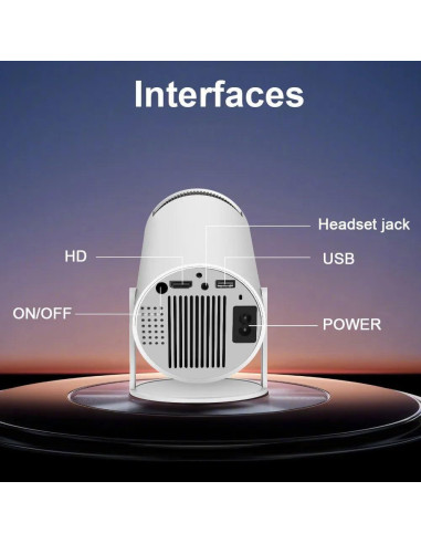 Mini proyector FOSENHL 4K portátil Android 11.0 WiFi Bluetooth