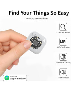 Rastreador Bluetooth CHQBTL Air Tags 2 Unidades iOS Batería Reemplazable 2