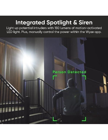 Cámara de Seguridad Inalámbrica Wyze Battery Cam Pro 2K HDR