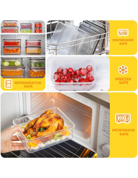 Juego de 52 Contenedores de Almacenamiento JSCARES Herméticos Juego de 52 Contenedores de Almacenamiento JSCARES Herméticos