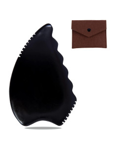 Herramienta de Masaje Facial Gua Sha Yuanchupin - Piedra Bian Natural