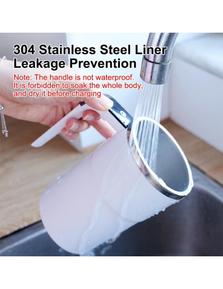 Taza de café automezcladora OUGETHER 380ml con termómetro LCD