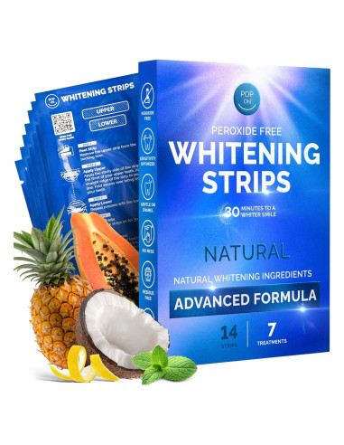 Tiras Blanqueadoras Naturales Pop On Veneers - 14 Tiras Menta