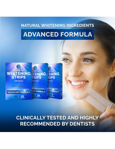 Tiras Blanqueadoras Naturales Pop On Veneers - 14 Tiras Menta