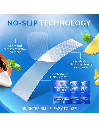 Tiras Blanqueadoras Naturales Pop On Veneers - 14 Tiras Menta