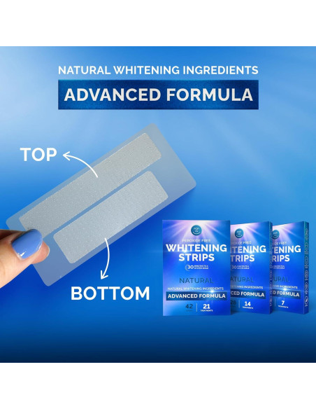Tiras Blanqueadoras Naturales Pop On Veneers - 14 Tiras Menta