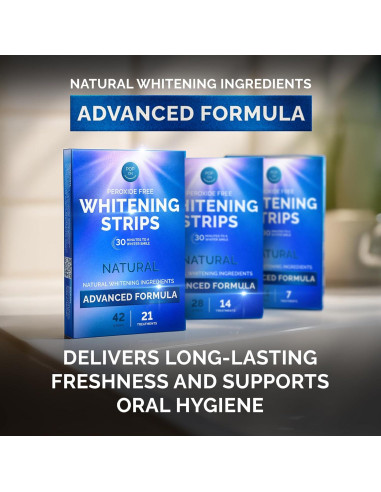 Tiras Blanqueadoras Naturales Pop On Veneers - 14 Tiras Menta