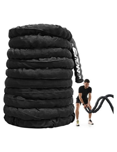 Cuerda de Batalla Glitenniy 30 pies 1 pulgada Negra Entrenamiento