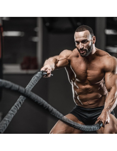 Cuerda de Batalla Glitenniy 30 pies 1 pulgada Negra Entrenamiento