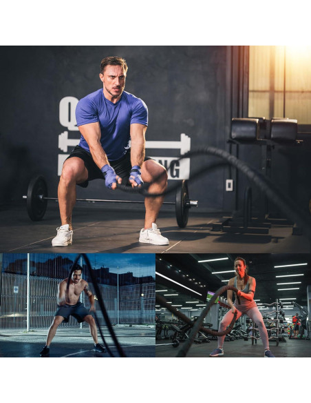 Cuerda de Batalla Glitenniy 30 pies 1 pulgada Negra Entrenamiento