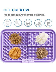 Alfombrilla de Lamer Azyh 2 Pack para Perros y Gatos 25.1x15.2cm 2