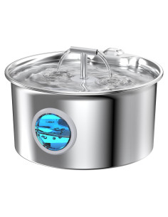 Fuente de Agua para Gatos UMOCUOY 2.6L Acero Inoxidable