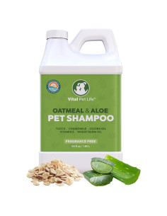 Champú Natural para Perros Vital Pet Life 64 oz - Avena y Aloe Vera