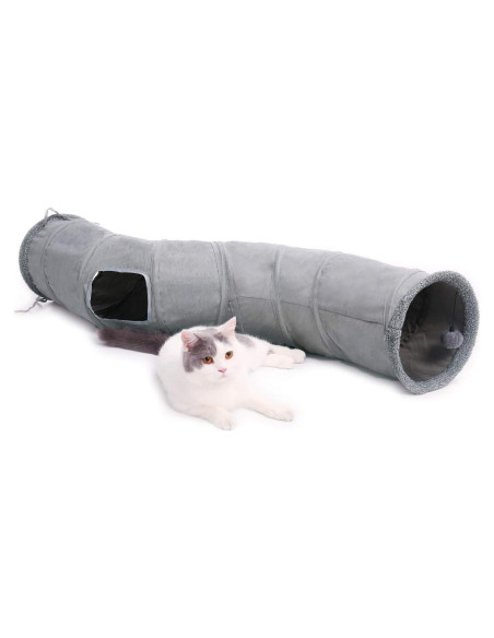Túnel para Gatos PAWZ Road Colapsable en Forma de S 116.84 cm