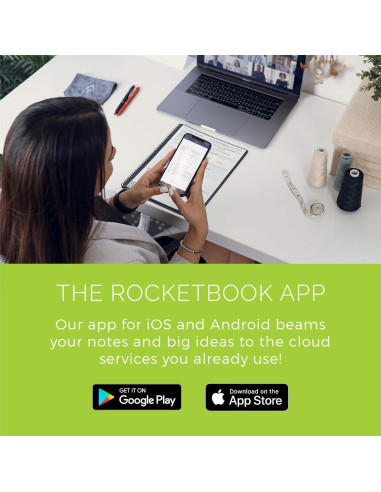 Planificador Panda Rocketbook Reutilizable Ejecutivo Negro 15.24x22.35cm