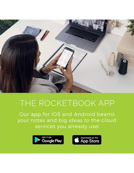 Planificador Panda Rocketbook Reutilizable Ejecutivo Negro 15.24x22.35cm