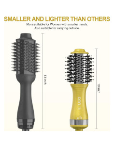 Conjunto Cepillo de Aire Caliente y Mini Rizador DAN Technology 2.54 cm 2