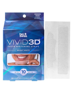 Tiras Blanqueadoras de Dientes BioSwiss Optic Bright 28 Unidades