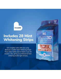 Tiras Blanqueadoras de Dientes BioSwiss Optic Bright 28 Unidades 2