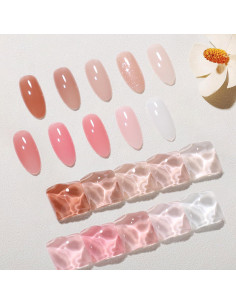 Set de Esmalte de Uñas Gel Nude Lechoso Beautpal 10 Colores 7ml 2