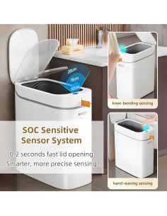 Papelera Automática Funest 3.5 Galones con Sensor USB 2